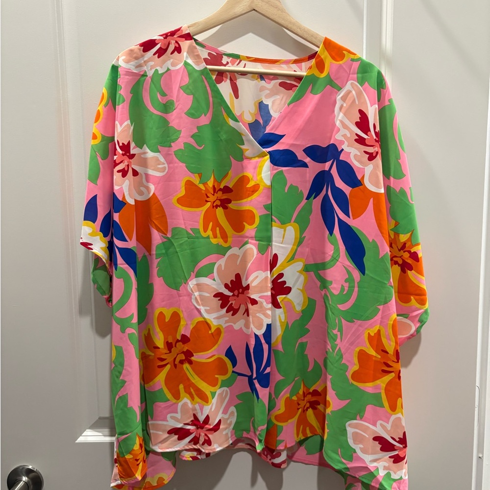 Vibrant Floral Blouse